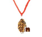 3 (Three) Mukhi Rudraksha Pendant In White Metal (1 Pc)