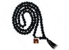 Black Agate | Hakik Mala Hand Knotted Mala 108 + 1 Beads ( 6 mm ) (1 Pc)