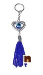 Feng Shui Evil Eye Heart Shape Key Chain - 14 cm