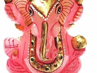 Lord Ganesha | Ganapati Ji In Rose Quartz Stone (150-160 Gms Approx) (1 Pc)