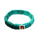 Firoza (Turquoise) Gemstone Bracelet (Stretchable) (1 Pc)