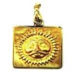 Shri Surya Yantra Pendant In Pure Brass (1 Pc)