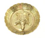 Fengshui | Vastu Brass Turtle | Tortoise In Brass Plate (9 Cms) (Big)