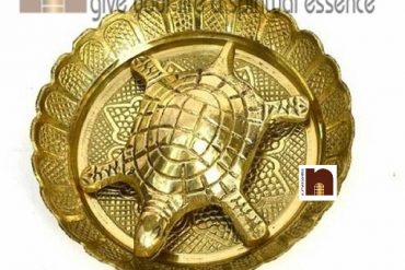 Fengshui | Vastu Brass Turtle | Tortoise In Brass Plate (8 Cms) (1 Pc)