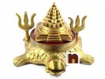 Turtle | Tortoise With Meru Shri Yantra & Trishul (12 Cms) (1 Pc)