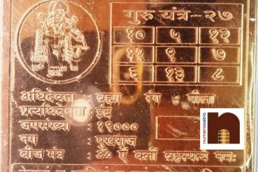 Shri Sidh Guru Dev Yantra In Pure Copper (3 Inches) (1 Pc)