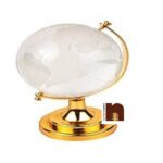 Vastu | Feng Shui Crystal Globe With Stand For Good Luck (9 Cms) (1 Pc)