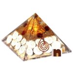 Orgone Pyramid with Gomti Chakra & Shri Yantra (1 Pc)