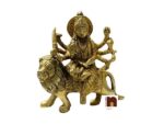 Goddess Durga Idol In Brass (15 Cms) (1 Pc)