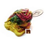 Feng Shui Three Leg Frog With Coin - (5 Cms) (1 Pc)
