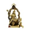Goddess Baglamukhi Idol In Brass - (24 cm) (1 Pc)