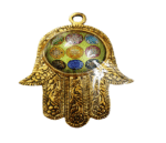 Shri Navgraha Yantra Hand Shape Wall Hanging Yantra (14 Cms) (1 Pc)