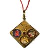 Shri Hanuman Yantra Pendant with Maha Yantra & Mangal Yantra in Brass (1 Pc)