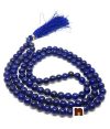 Lapis Lazulli/Laajwad Hand Knotted Round Beads Mala (108+1 Beads) (8 mm) (1 Pc)