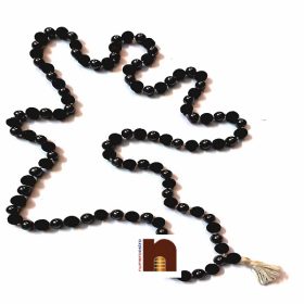 Lava & Magnet Beads Knotted Mala (108+1 Beads) (1 Pc)