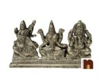 Shri Laxmi,Ganesh,Saraswati Ji Idol In Panchdhatu (7 cm)(1 Pc)