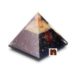 Orgone Pyramid Black Tourmaline Crystal Stones for Reiki Healing & Protection (1 Pc)