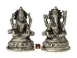Shri Laxmi Ji & Ganesh Ji Idol In Panchdhatu (9 Cms) (1 Pair)