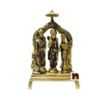 Shri Ram Darbar Idol In Brass (20 Cms) (1 Pc)