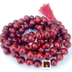 Red Sandalwood (Lal Chandan) Mala (109 Beads) (1 Pc)