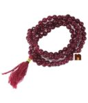 Red Agate (Hakik) Hand Knotted Beads Mala (109 Beads) (8 MM Beads) (1 Pc)