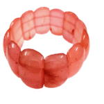 Rose Quartz Stretchable Bracelet For Good Luck (Big Beads) (1 Pc)