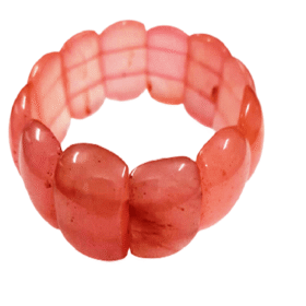 Rose Quartz Stretchable Bracelet For Good Luck (Big Beads) (1 Pc)
