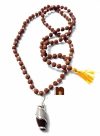 6 M.M.Rudraksha | Rudraksh Mala With Narmada | Narmadeshwar Shivling Pendant (1 Pc)