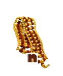5 Mukhi Rudraksha Bracelet With Designer Gold Plated Caps (2 Lines)