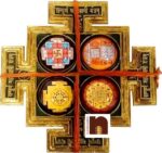 Sampoorna | Sampurna Mahalaxmi | Maha Lakshmi Yantra Chowki In Brass (14 Cms) (1 Pc)