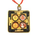 Sampoorna Shri Mahalaxmi Brass Yantra Pendant (1 Pc)