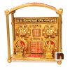 Saubhagya Laxmi Ganesh Yantra Chowki In Brass For Wealth & Good Luck (14 Cms)