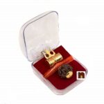 Shiv Shakti Rudraksha Pendant In Brass (1 Pc)