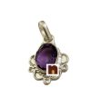 Amethyst | Katehla Gem Stone Pendant In Pure Silver With Lab Certificate (1 Pc)