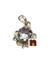 Zircon Crystal Gemstone Pendant In Pure Silver With Lab Certificate (1 Pc)