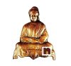 Swami Vivekanand Sitting Idol In Aluminium/Copper (21 cm)
