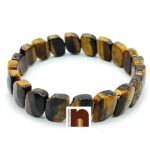 Tiger's Eye Gemstone Bracelet (Stretchable) (1 Pc)