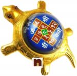 Vastu Dosh Nivaran Yantra On Turtle | Tortoise (11 Cms) (Small) (1 Pc)