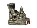 Shri Vishnu Ji & Laxmi Ji Idol In Panchdhatu Sitting On Sheshnaag (6 Cms) (1 Pc)