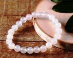 White Agate | Hakik Stretchable Bracelet (8 MM Beads) (1 Pc)
