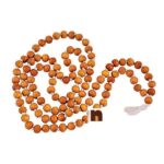 White Sandalwood (Chadan) Mala 108+1 Beads (7-8 MM Approx) (1 Pc)