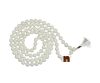 White Agate | Hakik Hand Knotted Mala ( 108+1 =109 Beads) (7 MM Approx) (1 Pc)