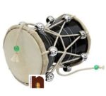 Lord Shiva Wooden Dumru/Dumroo For Puja/Puja Ghar (12 Cms) (1 Pc)