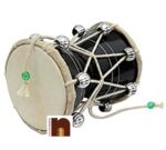 Wooden Lord Shiva Damru/Damroo For Puja (9 Cms) (Mix Colour) (1 Pc)