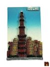 3D Magnetic Sticker | Qutab Minar | Delhi in Polyresin & Marble for Home Decoration | Fridge Etc (8 Cms) (1 Pc)