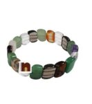 7 Chakra Crystal Stone Bracelet (Stretchable) For Men & Women (1 Pc)