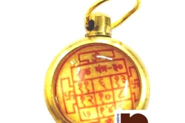 Shri Shukra | Venus Yantra Pendant In Ashtadhatu (Small) (1 Pc)