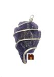 Amethyst Stone Wire Wrapped Locket | Pendant For Men & Women (1 Pc)