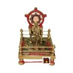 Shri Shirdi Sai Baba Yantra Chowki In Brass(17 Cms)