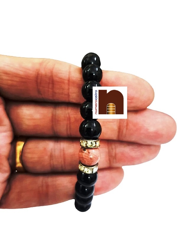 Black Agate Hakik With Red Jasper Bracelet 2 wm